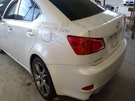 2009 LEXUS IS250, WHITE, 2.5L, AT.   Z26280